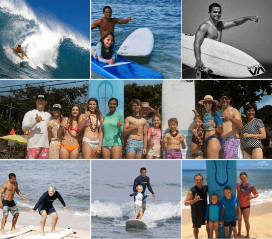 North Shore surf lessons, with surfing teacher Kala Grace. Oahu surfing school.
