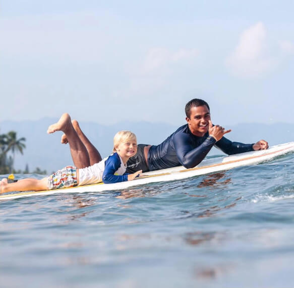 Private surf lessons, North Shore, Oahu with surfing instructor Kala Grace.