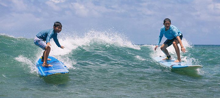 Semi-private surfing lessons, North Shore, Oahu. Surfing lessons near me, Hale'iwa, Hawaii.