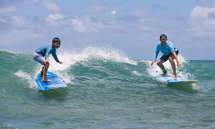 Semi-private surfing lessons, North Shore, Oahu.