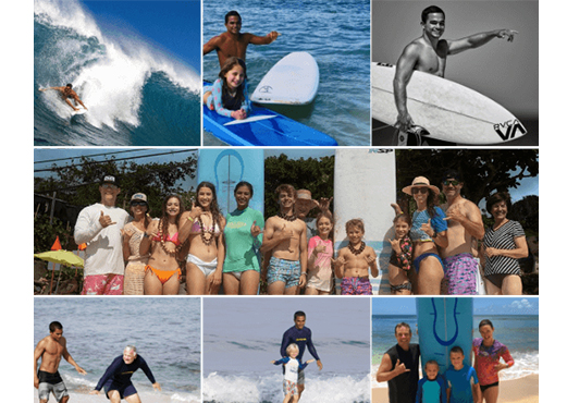 Collage of Hawaii surfing lessons from the best surf school, North Shore, Oahu has to offer.