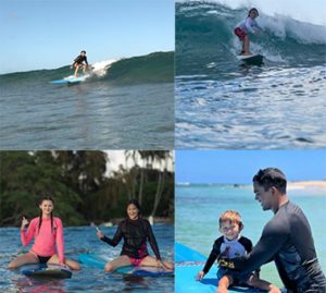 North shore surfing schools teach beginner lessons, intermediate lessons, and advanced lessons for surfers of all skill levels.