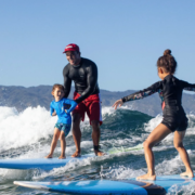 Beginner surf lessons for children of all ages.